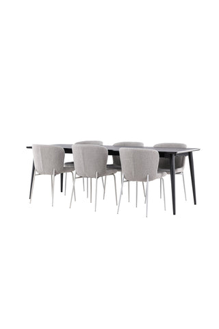 Venture Home Ellis matbord med Modesto matstol