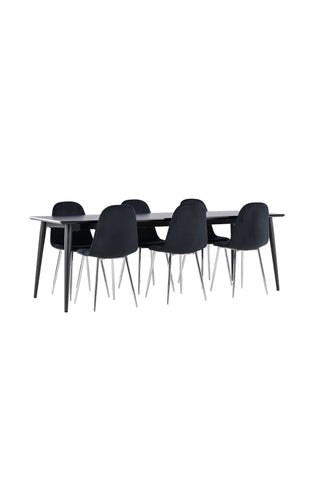 Venture Home Ellis matbord med Polar matstol