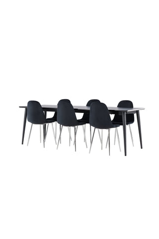 Venture Home Ellis matbord med Polar matstol