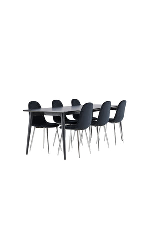 Venture Home Ellis matbord med Polar matstol