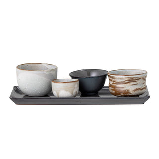 Masami Sushi Set, Vit, Stengods