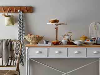 Rosamynthe Saltburk m/sked, Vit, Marmor