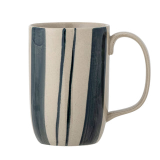 Alliummugg, blå, stengods
