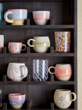 Lilya dricksglas, ros, glas