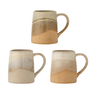 Soleia mugg, brun, stengods