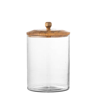 Mariola burk m/lock, klar, glas