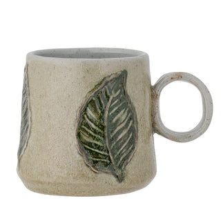 Jaspismugg, grön, stengods