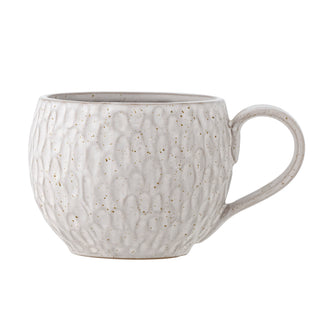 Maian mugg, vit, stengods