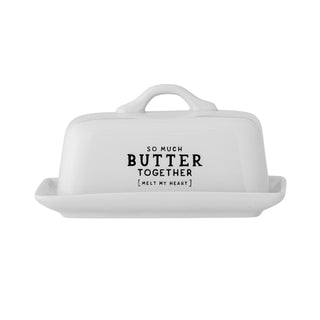 Wendy Butter Box, Vit, Stengods
