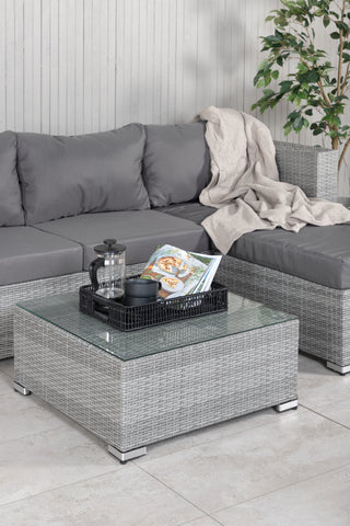 Venture Home Rotterdam schäslong set- Grey Wicker / Grey Cushion