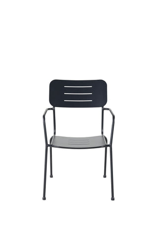 Nicke Matstol W. Armstöd 2-pack - Svart Stål