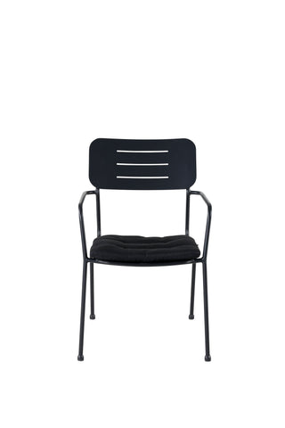 Nicke Matstol W. Armstöd 2-pack - Svart Stål