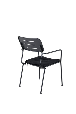 Nicke Matstol W. Armstöd 2-pack - Svart Stål