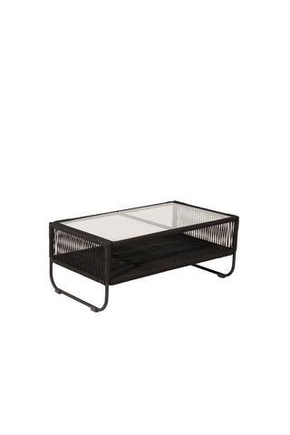 Venture Home Utah Lounge set - Svart - Svart rep (tvåsitsig + 2 ensits + bord)