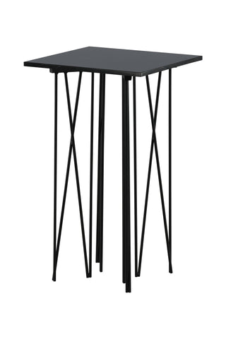 Sten - Sidobord Fyrkantig 40*40 - Konststen / Svart