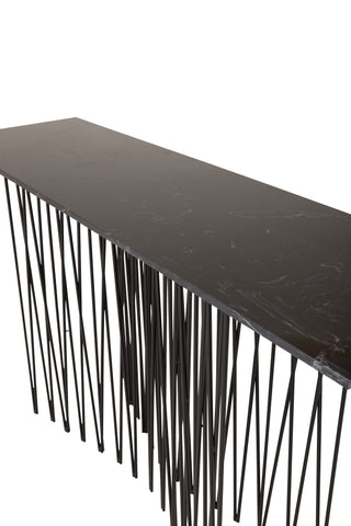 Sten - Sidobord hög- Artifical Stone / Svart
