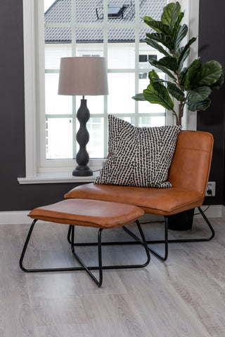X-Lounge Chair - Brun PU