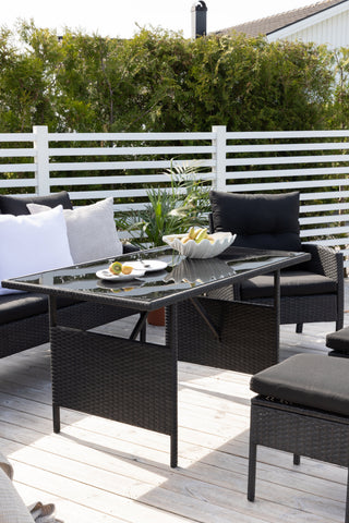 Venture Home Knock soffset - Svart Wicer - Svart kudde