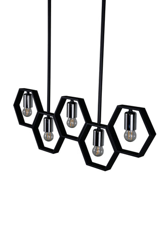 Queen B Pendellampa L800*W42*H260 Svart