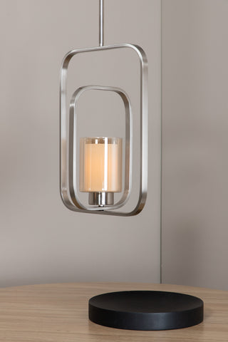Aludra Pendellampa L340*W120*H460 Nickel
