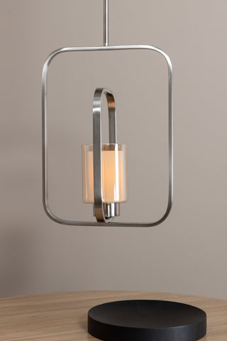 Aludra Pendellampa L340*W120*H460 Nickel