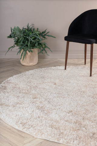 Mattis Polyester Matta - Beige - ø200