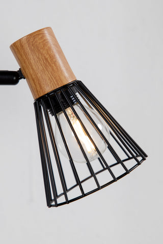 Atticus Golvlampa L240*W200*H1385 Svart