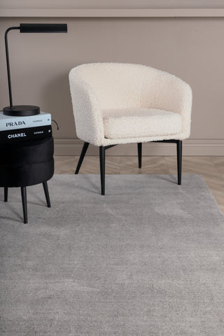 Ulla - Ull / Polyester Matta - Ljusgrå - L250*B350
