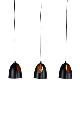 Elda Pendellampa L750*W160*H170 Svart / Koppar