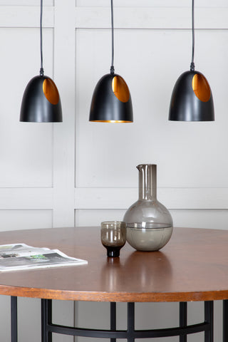 Elda Pendellampa L750*W160*H170 Svart / Koppar