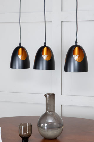 Elda Pendellampa L750*W160*H170 Svart / Koppar