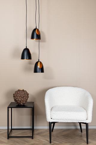 Elda Pendellampa D400*H1440 Svart / Koppar