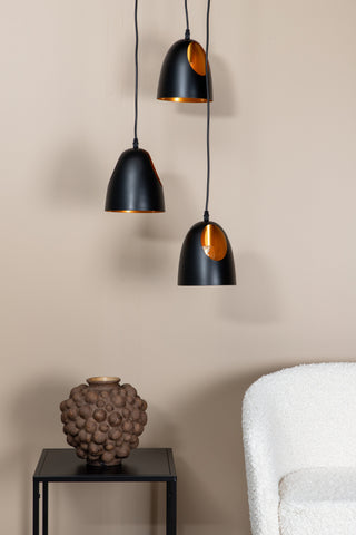 Elda Pendellampa D400*H1440 Svart / Koppar