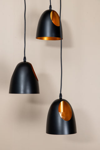 Elda Pendellampa D400*H1440 Svart / Koppar