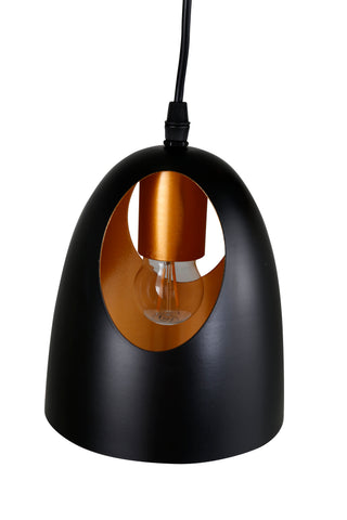 Elda Pendellampa D400*H1440 Svart / Koppar
