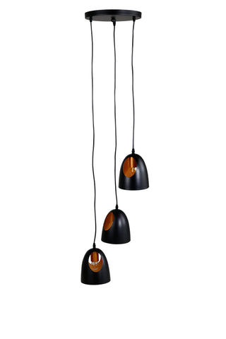 Elda Pendellampa D400*H1440 Svart / Koppar
