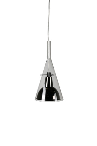 Sirius Pendel klarglas med svart metall D250*H400