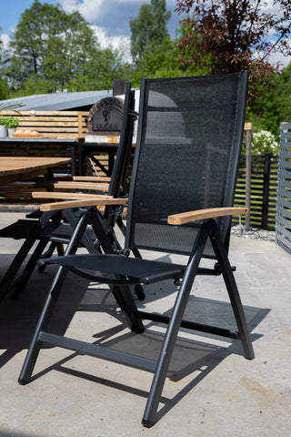 Panama Light 5-pos Stol 2-pack Svart / Svart