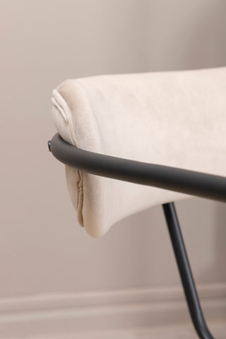 Duffy Enkelsoffa - Svart / Beige sammet