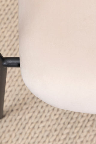 Duffy Enkelsoffa - Svart / Beige sammet