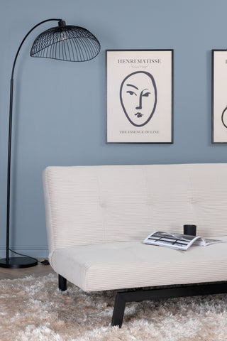 Bodil Bäddsoffa - Svart / Beige Manchester