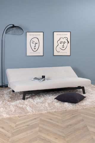 Bodil Bäddsoffa - Svart / Beige Manchester