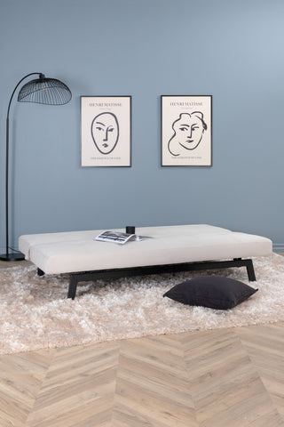 Bodil Bäddsoffa - Svart / Beige Manchester