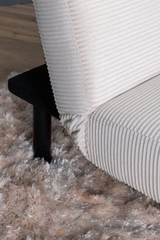 Bodil Bäddsoffa - Svart / Beige Manchester