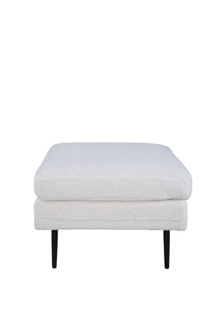 Boom Ottoman - Svart/vit Teddy