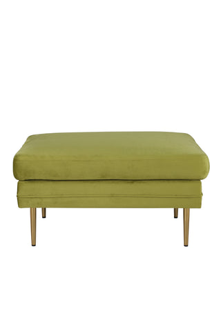 Boom Ottoman - Mässing / Grön sammet