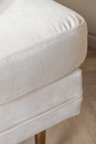 Boom Ottoman - Mässing / Beige sammet