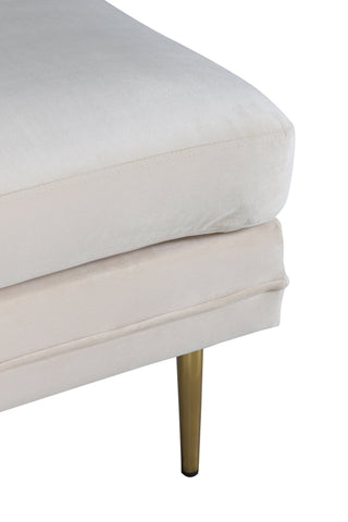 Boom Ottoman - Mässing / Beige sammet