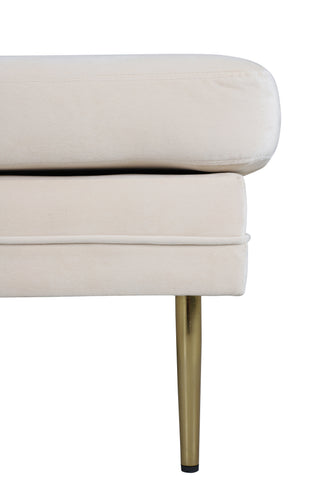 Boom Ottoman - Mässing / Beige sammet