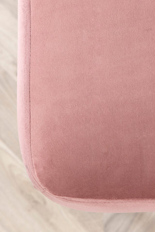 Boom Ottoman - Mässing / Rosa sammet